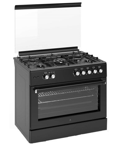 ALPHA Cocina de Gas VULCANO ELITE -90 Negro...
