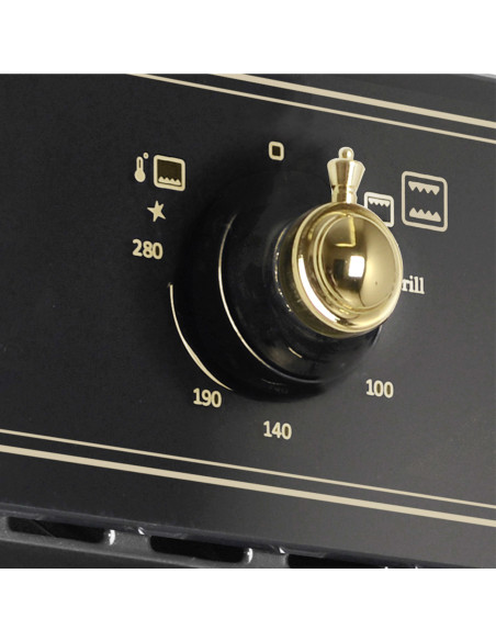 ALPHA Horno de Gas NEPTUNO GOLD GAS Rústico Dorado. Encendido Automático, Rustidor, Guías Telescópicas y Ventilador. *Alta Gama*