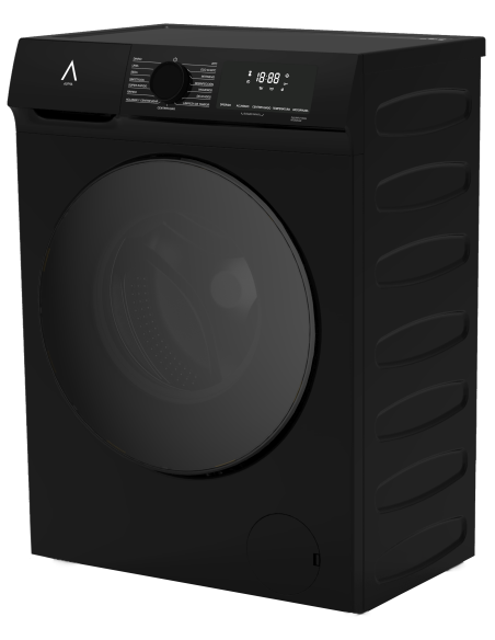 ALPHA Lavadora TITAN Elite-7, Eficiencia A, Negro Brillo, Digital Smart Inverter, 1.200rpm, 7kg, *Alta Gama*