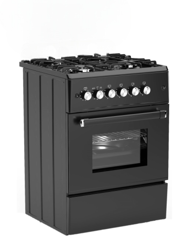 ALPHA Cocina de Gas  VULCANO ELITE-60 Negro...
