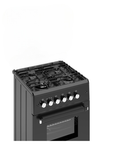 ALPHA Cocina de Gas  VULCANO ELITE-60 Negro...