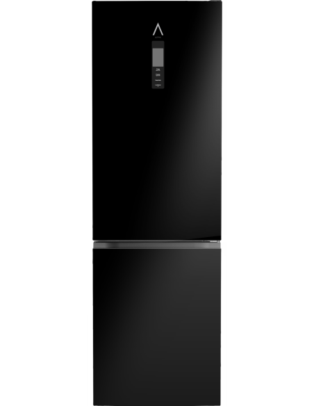 ALPHA Frigorífico Combi Pegasus Elite-185, 185X60cm, Negro Brillo, No Frost, Inverter, *Alta Gama*