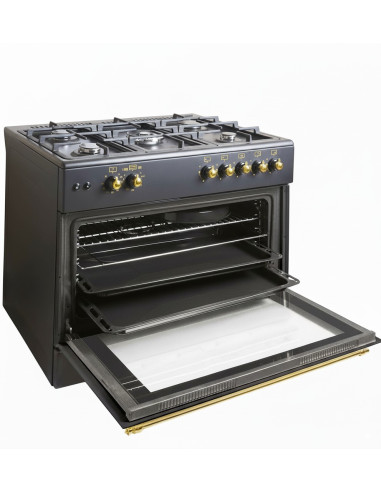 ALPHA Cocina de Gas VULCANO GOLD-90 Rustica...