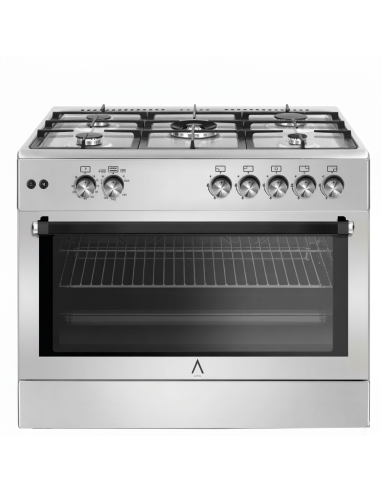 ALPHA Cocina de Gas VULCANO LUX-90 Inox,...