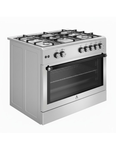 ALPHA Cocina de Gas VULCANO LUX-90 Inox,...