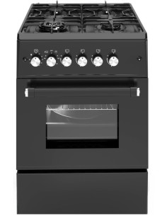 ALPHA Cocina de Gas  VULCANO ELITE-60 Negro Mate....