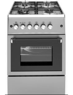 ALPHA Cocina de Gas VULCANO LUX-60 Inox. Encendido...