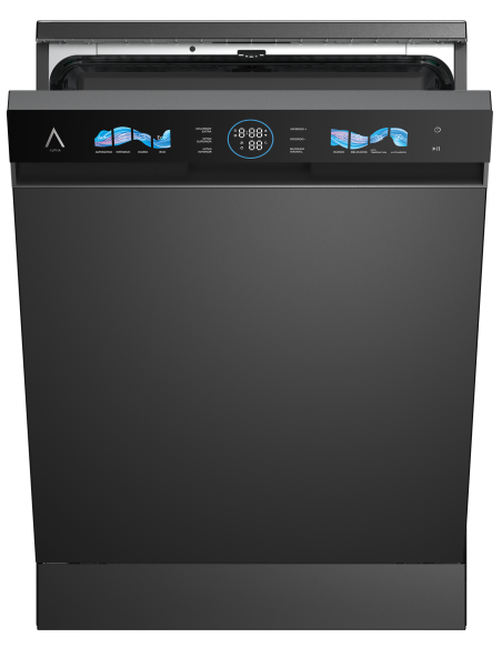 ALPHA Lavavajillas POSEIDON ELITE PRO, Auto Door Open, DualZone, 14ser., Negro *Alta Gama*