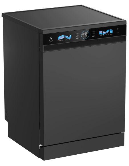 ALPHA Lavavajillas POSEIDON ELITE PRO, Auto Door Open, DualZone, 14ser., Negro *Alta Gama*