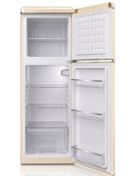 ALPHA Frigorífico Combi Pegasus Retro Cream, 133X46cm, Retro Crema, Cíclico, *Alta Gama*