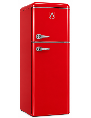 ALPHA Frigorífico Pegasus Retro Red, 133X46cm,...