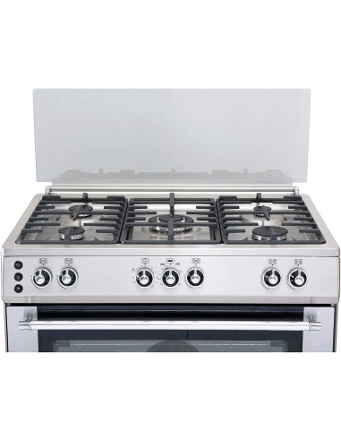 ALPHA Cocina de Gas VULCANO 3D-60 Inox, Encendido automático, corte