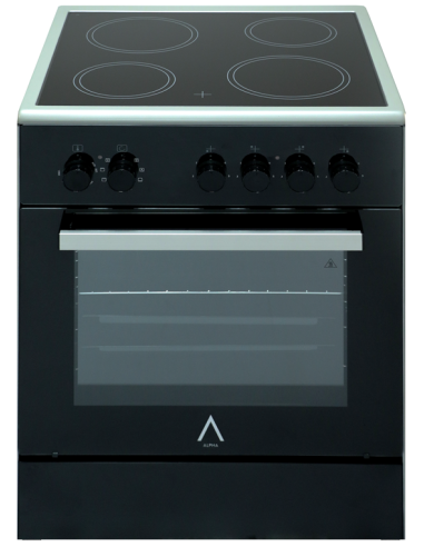 Cuisinière électrique vitrocéramique 60 cm : design et fonctionnalité avec l’ALPHA Vulcano Zeus Elite Pro